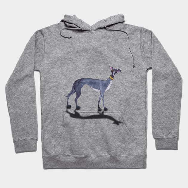 GREYHOUND Hoodie by haresandcritters